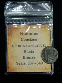 Constans - GLORIA EXERCITVS; Siscia (Ancient Roman Coin)