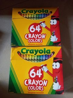 Crayola 64 crayons with sharpener