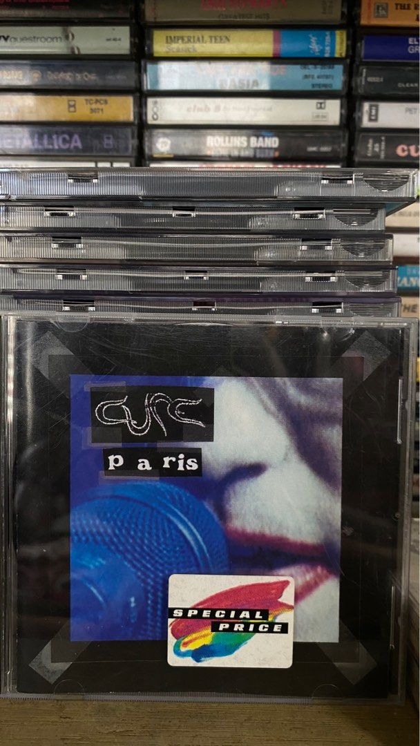 Cure - Paris. CD (Category: CDs & DVDs) located in Tabaco. Submitted by cinemahilig (Listing ID 1300675564, Image 1). Description: VG+ Last price posted. Buyer shoulders shipping. Item location: Tabaco City, Albay. 09395763344.