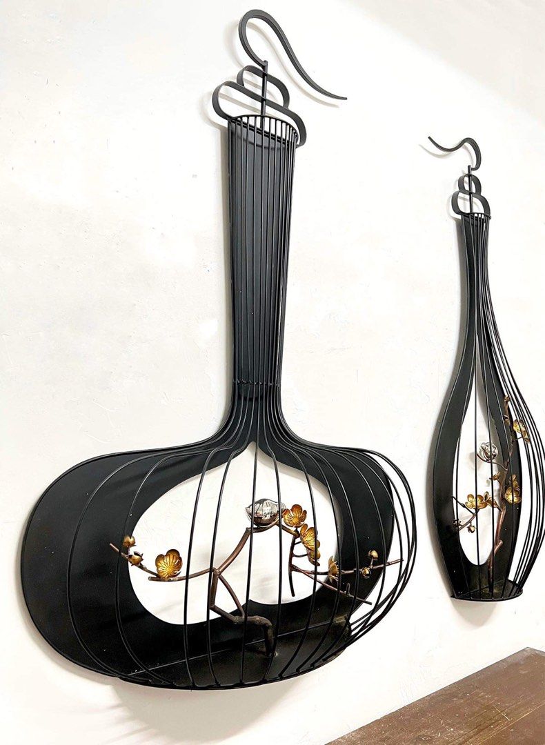 Decorative Hanging Bird Cage Display - Home Decor, Collection, Gift Ideas (Category: Wall Decor) located in Malabon City. Submitted by lacasadecor (Listing ID 1300637677, Image 3). Description: Measurements:(L x W x H): Small: 36cm x 16cm x 105cm Large: 70cm x 24cm x 105cm .
