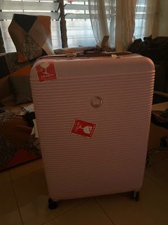 Delsey Pink Large Travel Luggage