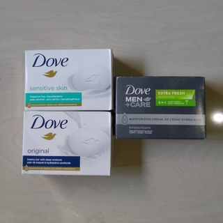 Dove soap original sensitive and men