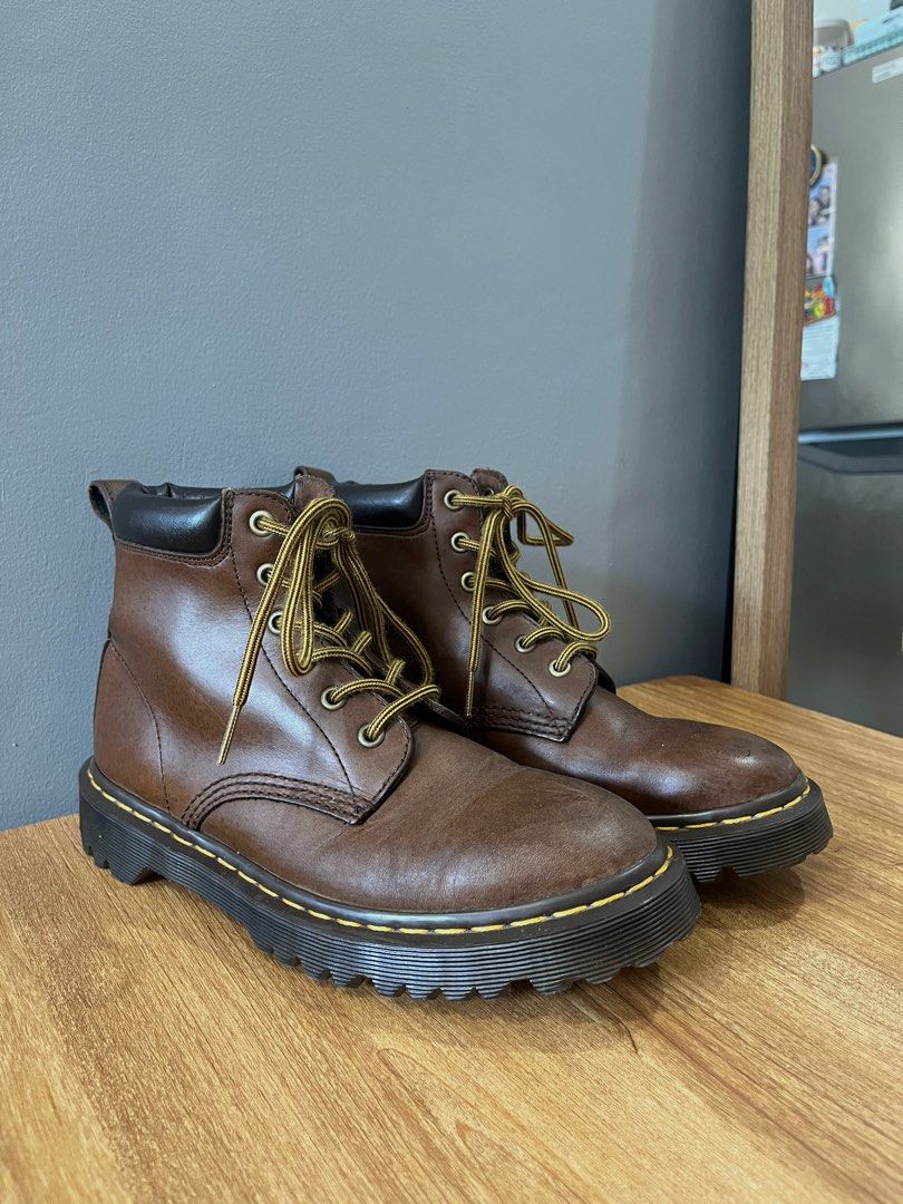 Dr. Martens 939 Ben Boots Crazy Horse Leather Lace Up Boots Women s Fashion Footwear Boots on Carousell