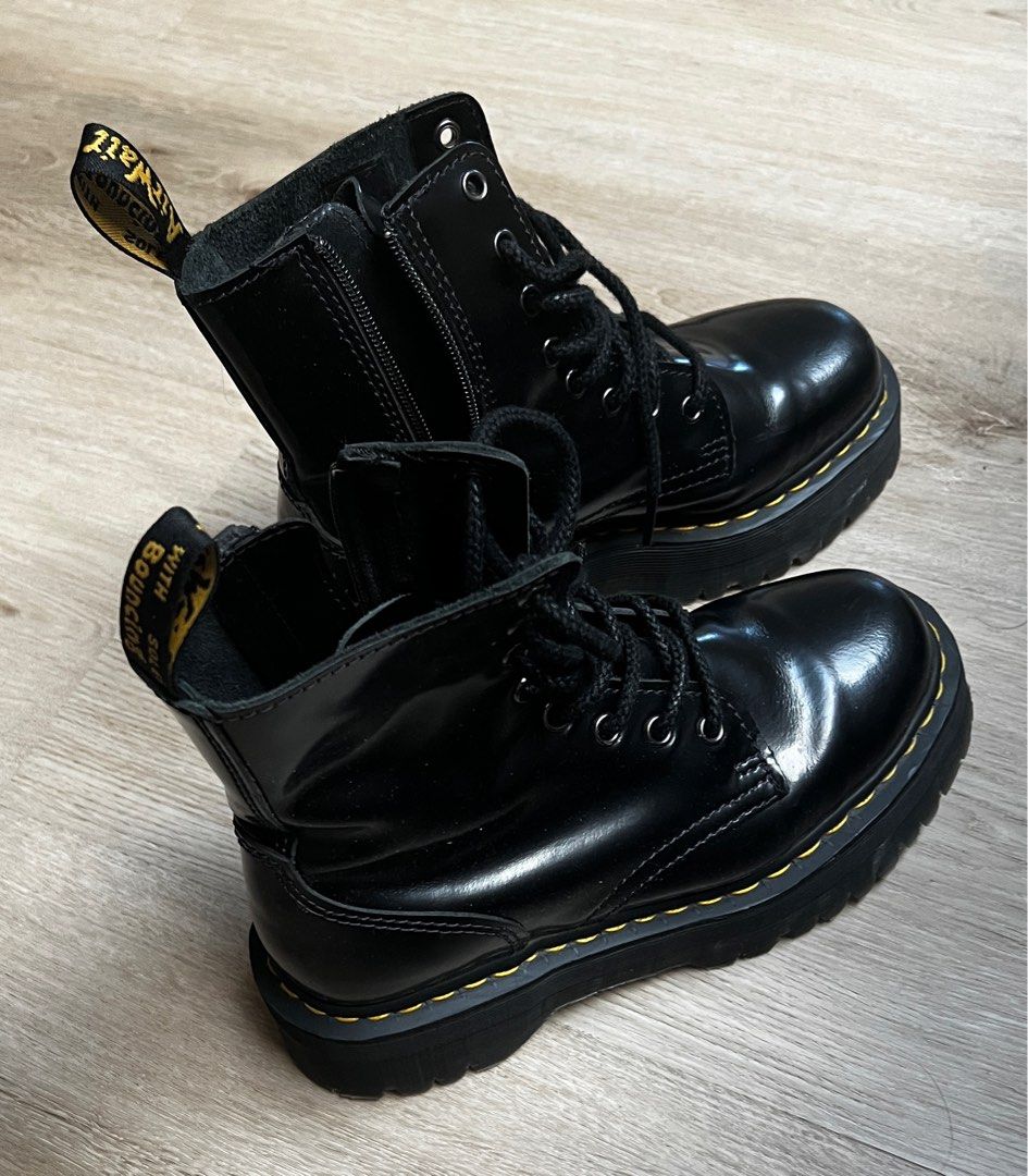 Dr. Martens JADON SMOOTH POLISHED LEATHER PLATFORM BOOTS (Category: Boots) located in Quezon City. Submitted by jadeandjacob (Listing ID 1300629761, Image 2). Description: As good as new LAST PRICE🙏🏼🙏🏼🙏🏼.