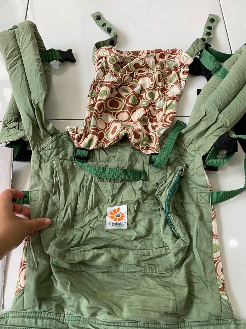 Ergobaby Ergo Backpack Ergobaby ORIGINAL BABY CARRIER Organic Collection GREEN RIVER ROCK NEWBORN 3.2kg with infant insert 5 5 20kg Gendongan
