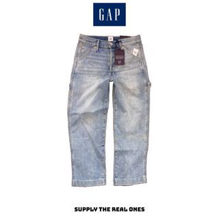 GAP Light Wash Denim Carpenter Baggy Jeans