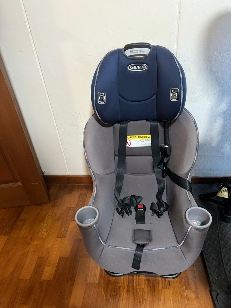 Graco car seat blue top