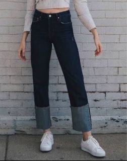 GU by Uniqlo   cropped  buttoned denim Pants M