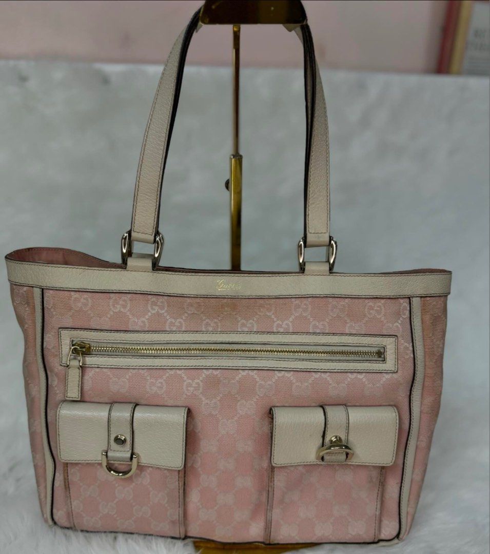 Guccissima Jacquard Pink Tote Bag (Category: Luxury Bags & Wallets) located in San Juan City. Submitted by seeclosetfinds (Listing ID 1300705098, Image 1). Description: .