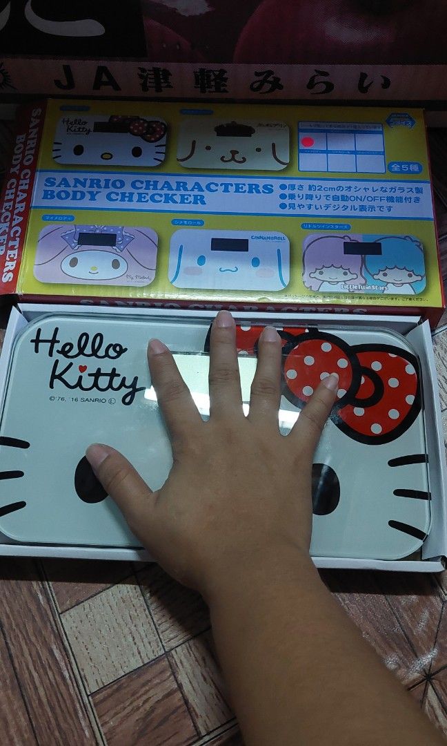 Hello kitty digital body scale (Category: Health Monitors & Weighing Scales) located in San Pedro. Submitted by kittyaly (Listing ID 1300621826, Image 3). Description: brandnew made in japan.