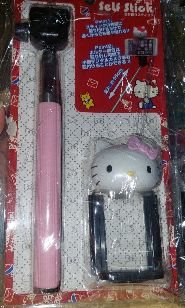 Hello kitty selfie stick (Category: Mounts & Holders) located in San Pedro. Submitted by kittyaly (Listing ID 1300622041, Image 3). Description: made in japan brandnew.
