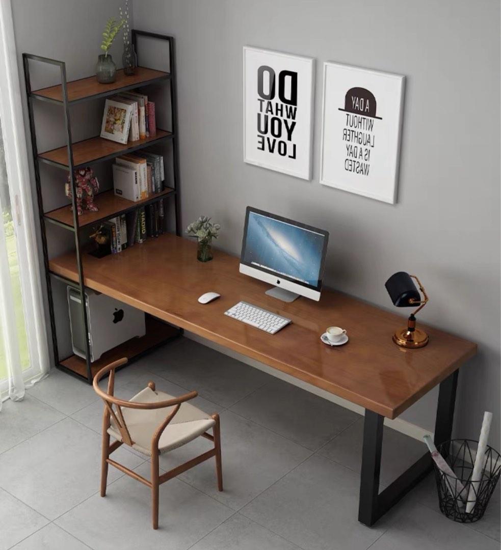 JOBY Rustic Solid Wood Study Table, Furniture & Home Living, Furniture ...
