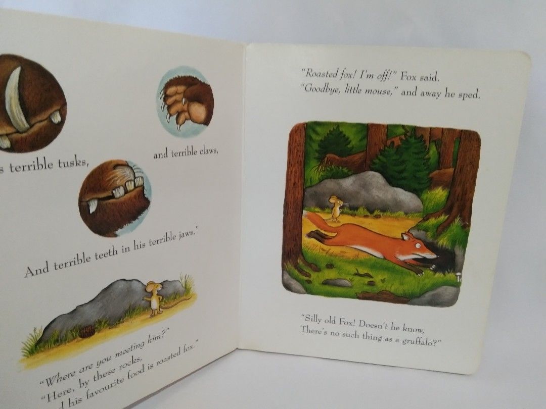 Julia Donaldson THE GRUFFALO (Category: Children's Books) located in Quezon City. Submitted by sky_bookstore (Listing ID 1300722998, Image 2). Description: Board Book Note: We sell pre-loved books. Some books may have minor flaws, such as shelf wear, creases and other common signs of usage. Location: Sauyo, QC.