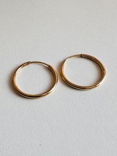 k18 japan gold hoop earrings