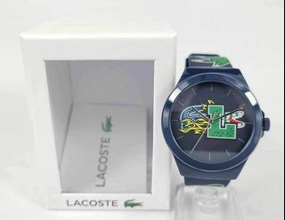Lacoste Analogue Quartz Watch for Men with White Silicone Bracelet