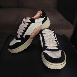 Leather Sport Women Shoes Basketball Lace Up Creepers Sneakers Fur Lined High Sole Platform Footwear