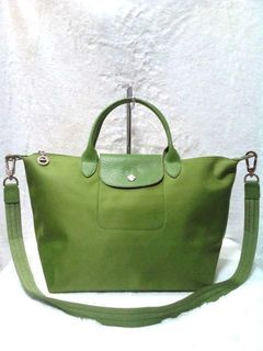 Longchamp Neo Pliage in Kiwi Green bag