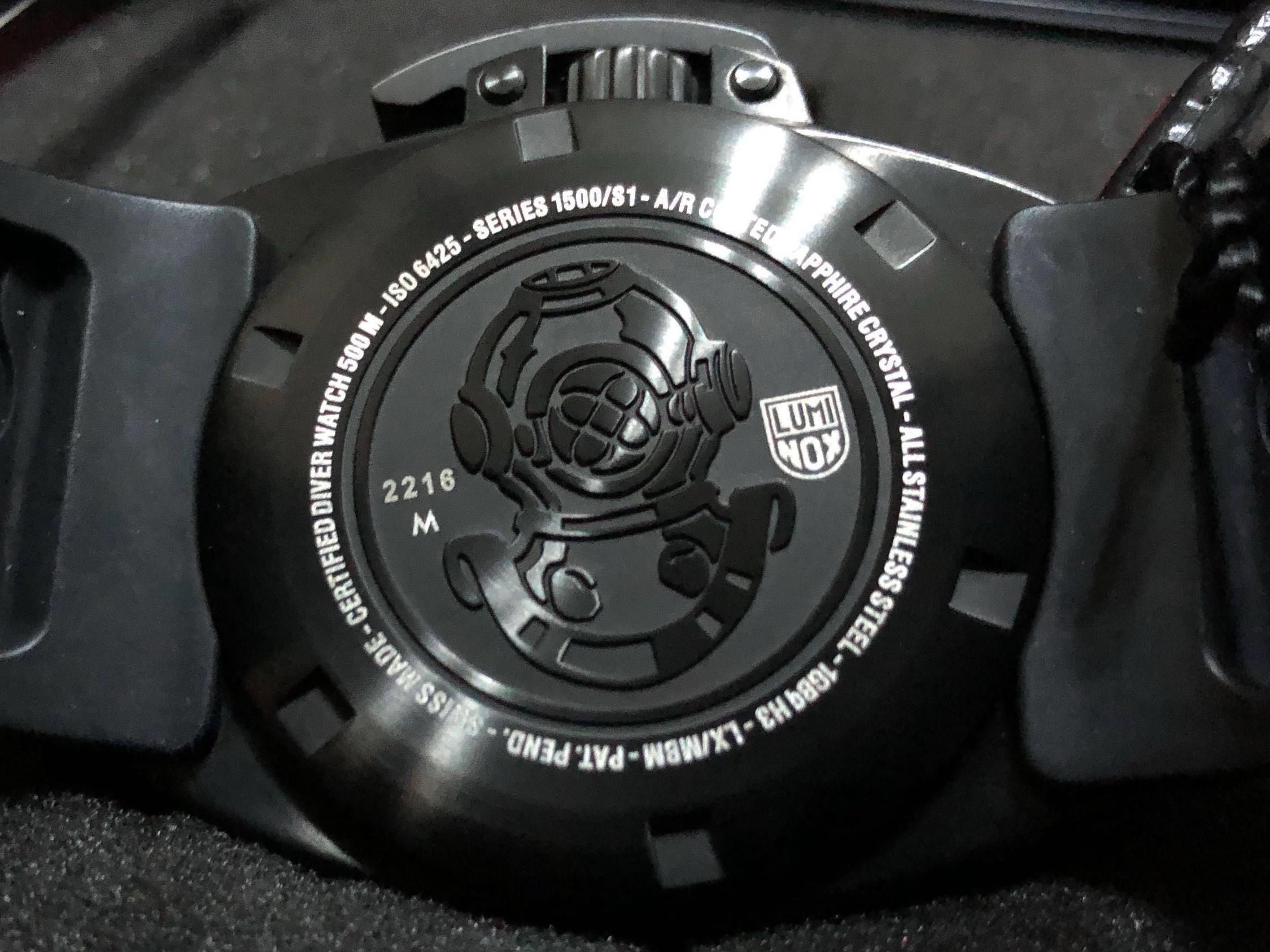 Luminox Deep Dive automatic 1500 series Divewatch Black