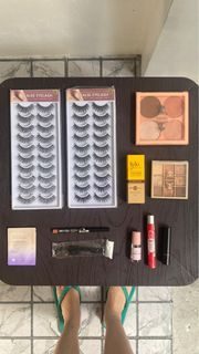 Makeup/Skincare Set for Takeall Only | Belo Sunscreen | Face Republic | Faux Eyelash | Makeup Cosmetic Palette Eyeshadow Concealer Highlighter