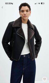 Mango Faux leather jacket