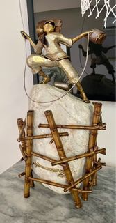Michael Cacnio Brass Sculpture Kite Series 2018
