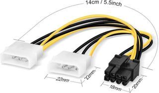 Molex to 8 pin Adapter cable molex 4pin - 8 pin connector for PCI-express Video Cards