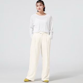 [New] GU wide leg pants