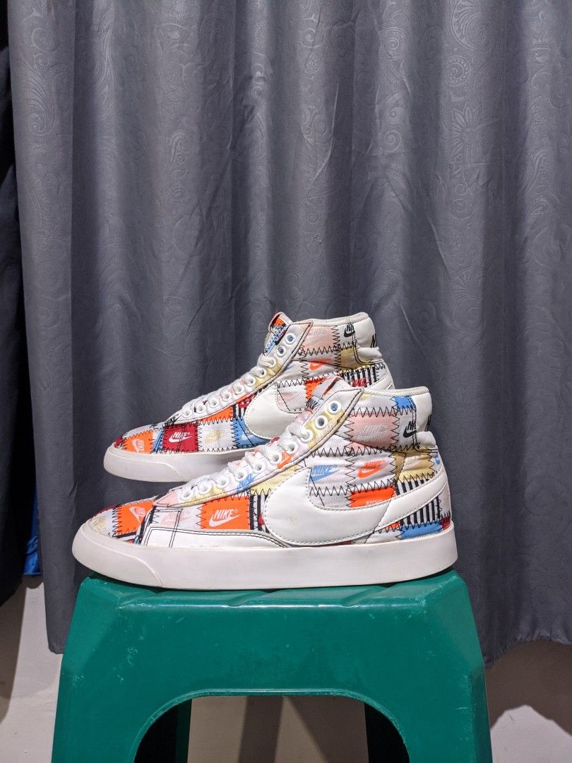 Footwear Nike Blazer Patchwork On Feet Nike Blazer Mid Patchwork