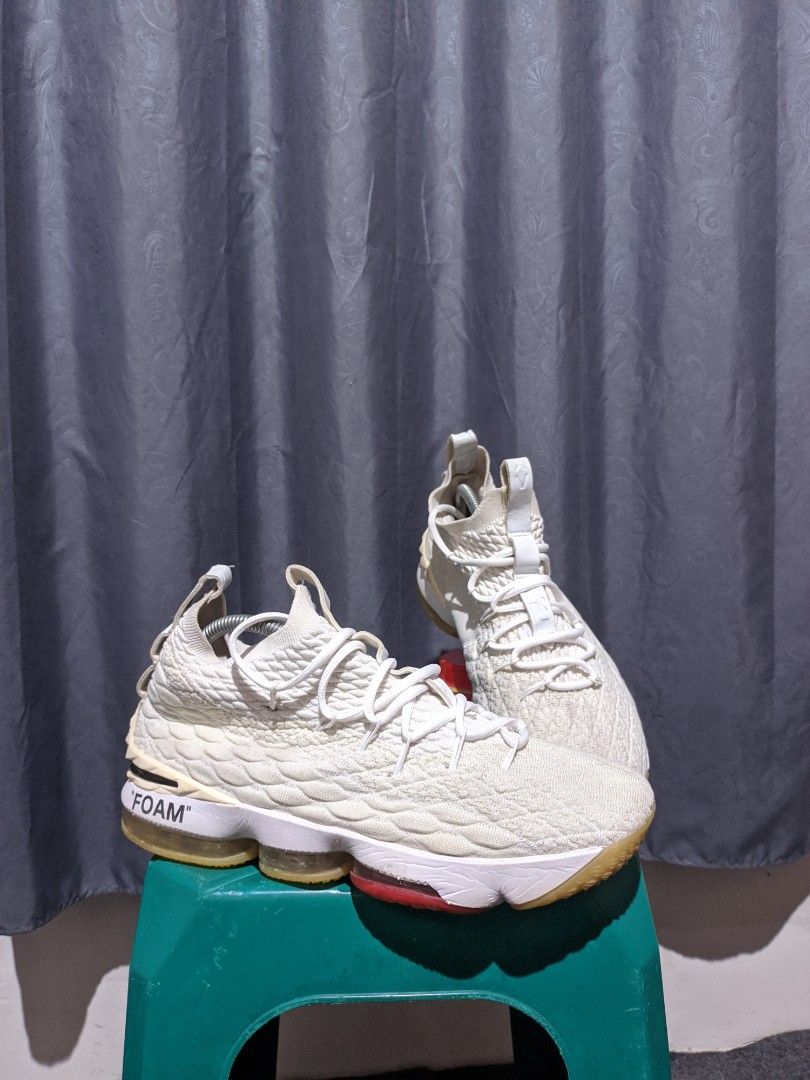 White and gold lebron 15 on sale