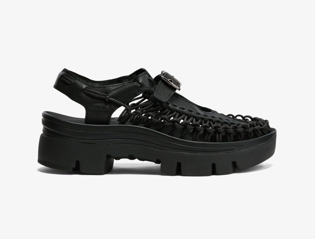 靴 [KEEN X Ninomiya Noir] UNEEK Mary Jane Noir Kei Ninomiya Keen Uneek platform Mary Jane flats Noir