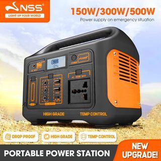 NSS 220V 150/300/500W Solar Generator Outdoor Power Station Portable Large Capacity Support Solar Panel Charging  Power Bank