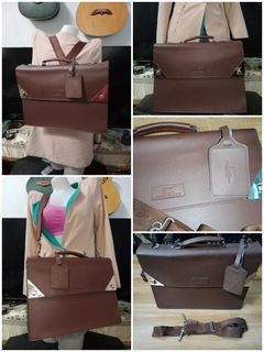 Original HIROKO KOSHINO Japan 3 Way Briefcase / Messenger Bag / Backpack