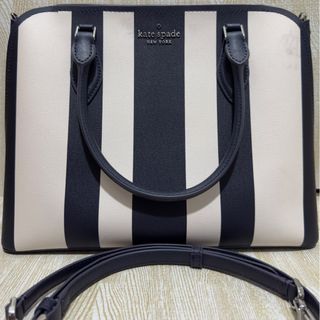 PAYDAY SALE | 100% Original Kate Spade Darcy Pond Stripe | 2 Way | Cross Body | Handbag | Large Satchel | Shoulder | Sling | Authentic | Branded | US USA | Multi | Rare | Navy Blue | Everyday | Office | Party | School | Summer | Travel | Not Coach | Gift
