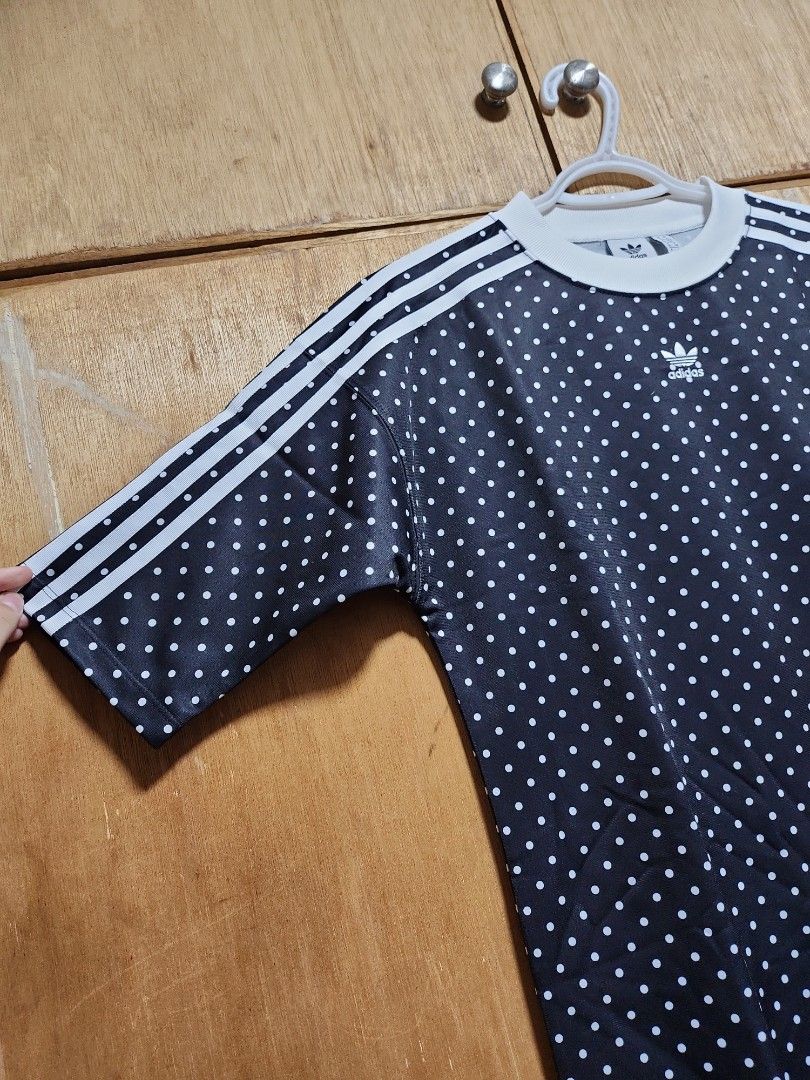 Polka dot adidas shirt dress Women s Fashion Dresses Sets Dresses on Carousell