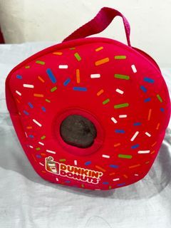 Preloved Dunkin Donut Mini Bag / Lunch Bag / Make up Bag / Pencil Case