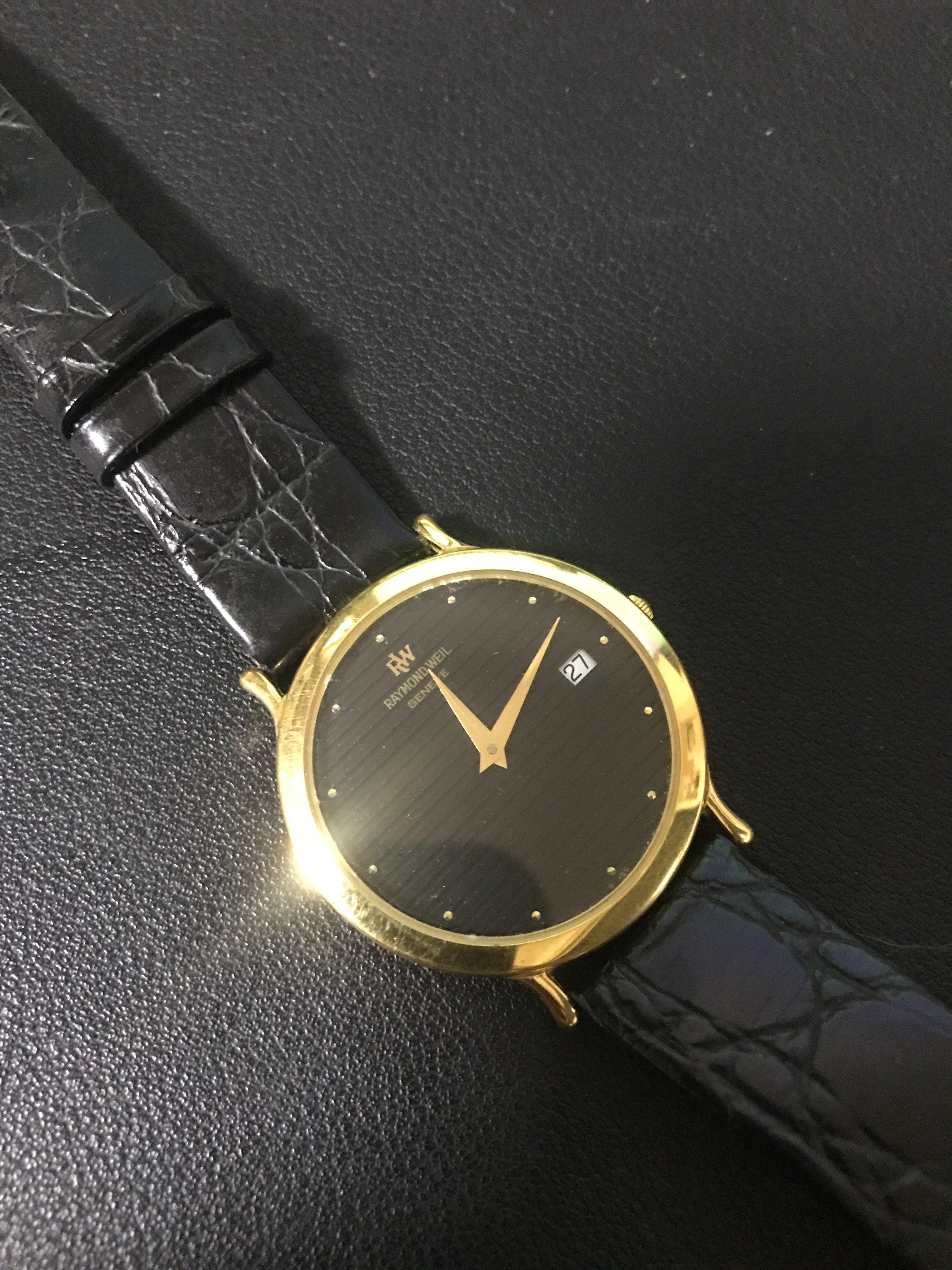 Raymond Weil 9120 Watch Swiss Made 18K Gold Plated Case Luxury Watches on Carousell