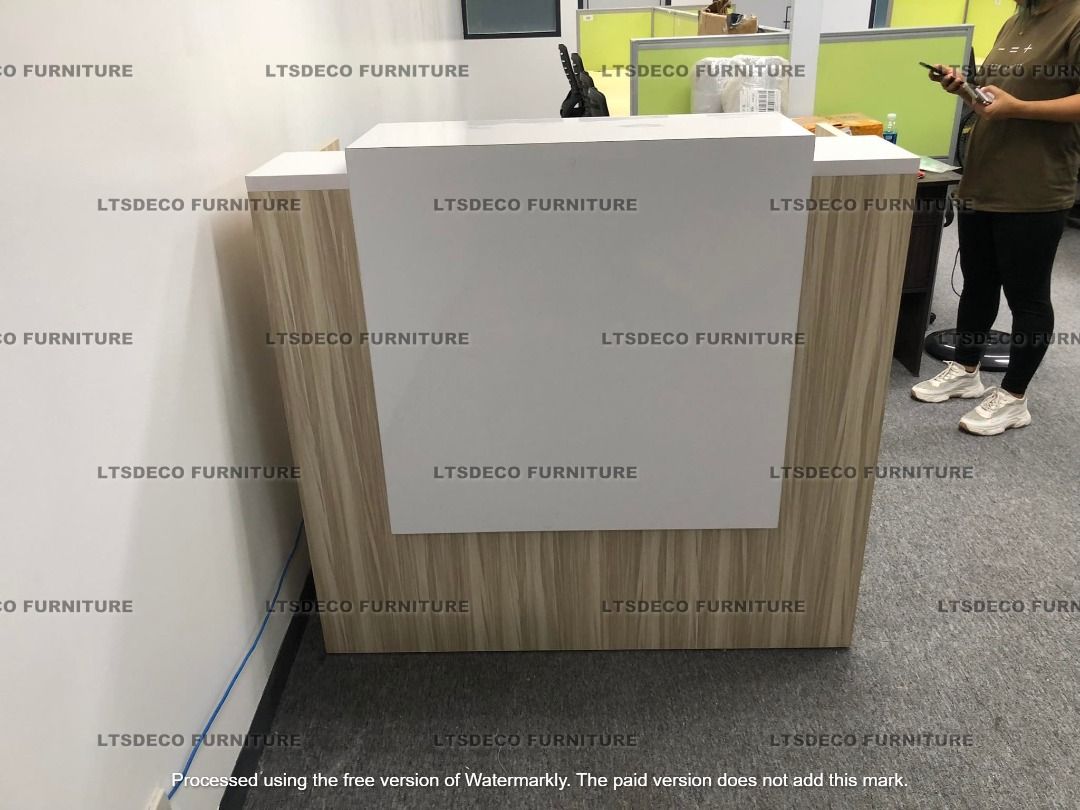 RECEPTION TABLE WITH COUNTER TABLE - OFFICE FURNITURE l OFFICE ...