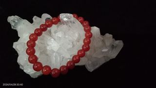Red carnelian stone bracelet