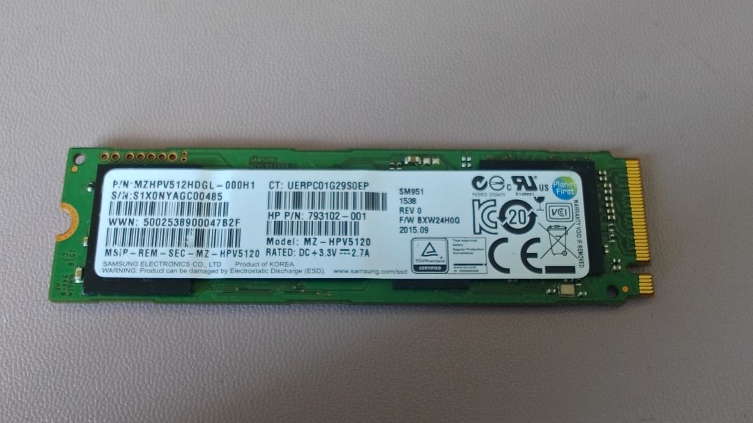 Samsung sm951 512gb deals