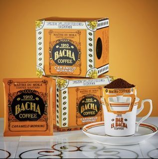 SEALED BACHA COFFEE CARAMELO MORNING 12BAGS/BOX