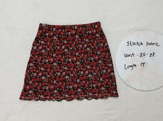 Shein floral skirt
