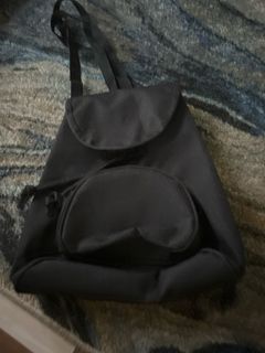 small black backpack