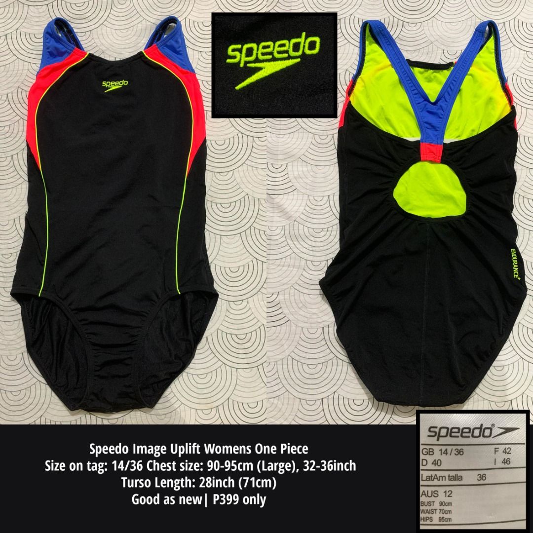 L Speedo Image Uplift Womens One Piece Chest size 90 95cm Large 32 36inch Women s Fashion Swimwear Bikinis Swimsuits on Carousell