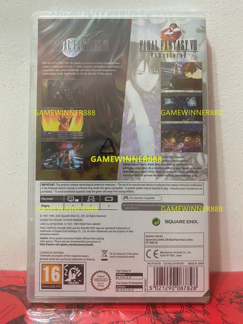 中古即納』{Switch}FINAL FANTASY I-VI PIXEL REMASTER COLLECTION
