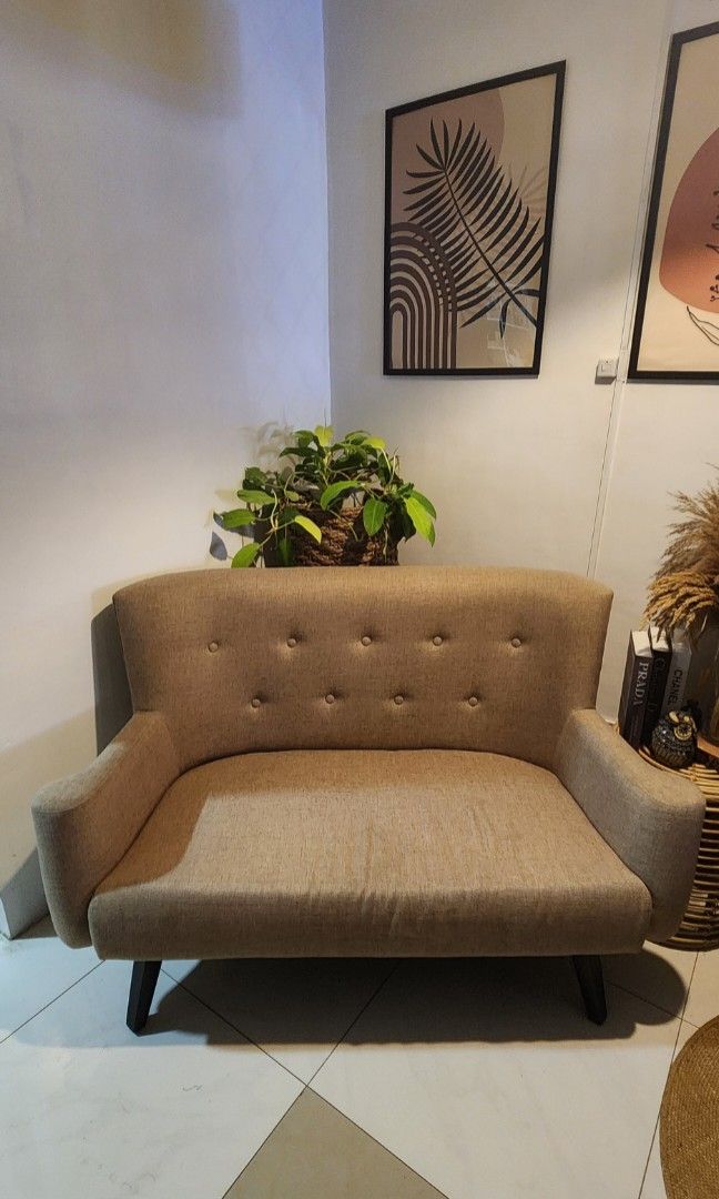 Two Seater Couch (Category: Chairs) located in Mandaluyong City. Submitted by richardmp19 (Listing ID 1300711399, Image 3). Description: Two Seater Couch 134 x 30 x 34 (LxWxH) cm.