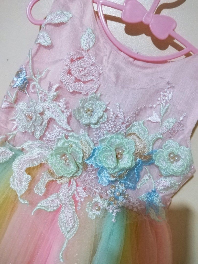 open lace back dress Pink Unicorn Dress and Headband – Kiddie Majigs