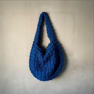 [Used-Excellent Condition] COS Oversized Quilted Bag - Blue