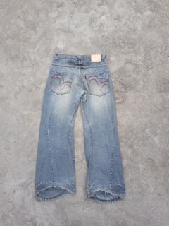 Vintage Evisu baggy flared pants