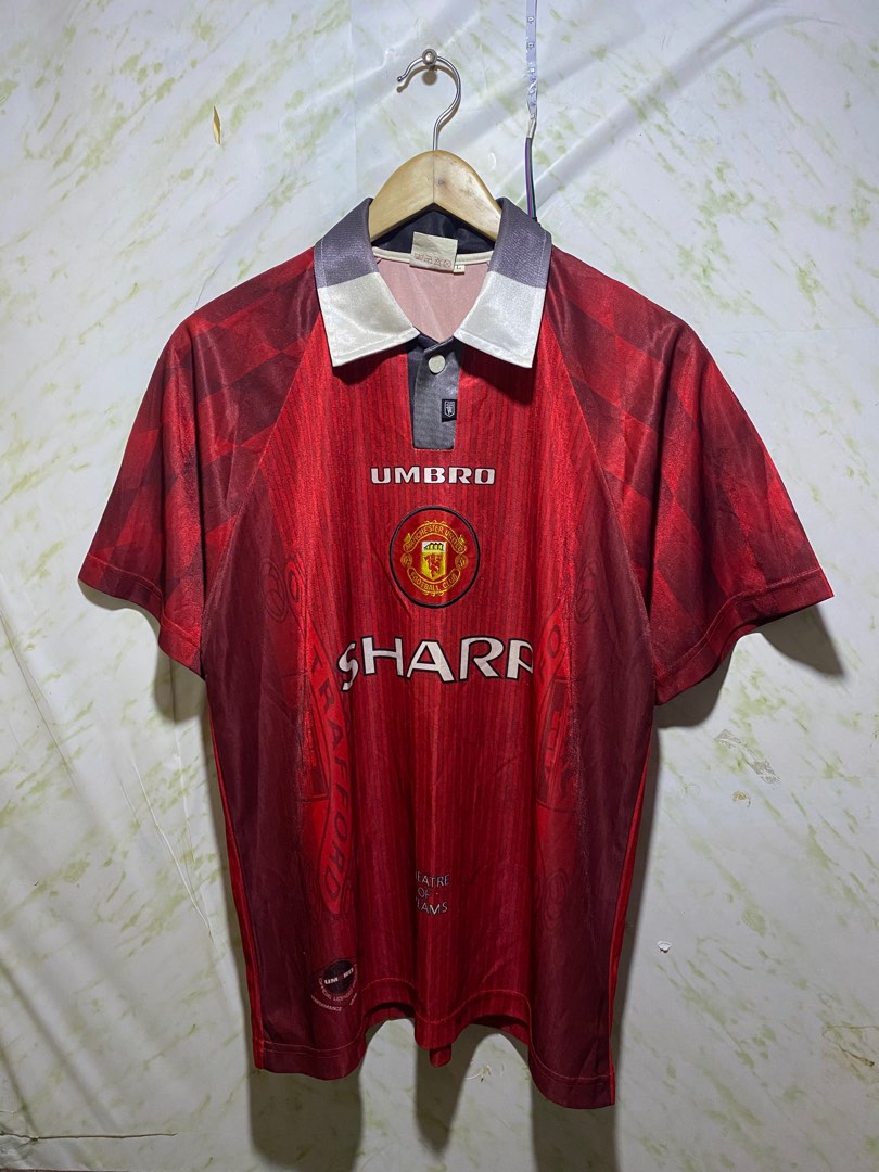 T-shirt Signé Sir Alex Ferguson - Manchester United 1996 - Maillot Domicile - Certifié - Cadre