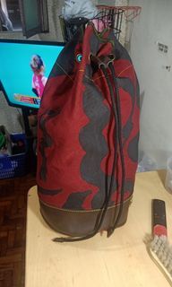 Vivian Westwood Leather & Canvass Duffle Bag